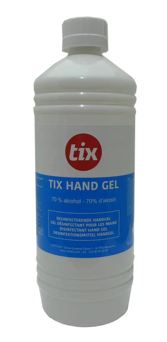 GEL DéSINFECTANT POUR LES MAINS TIX 1 LITRE FLACON DE RECHARGE