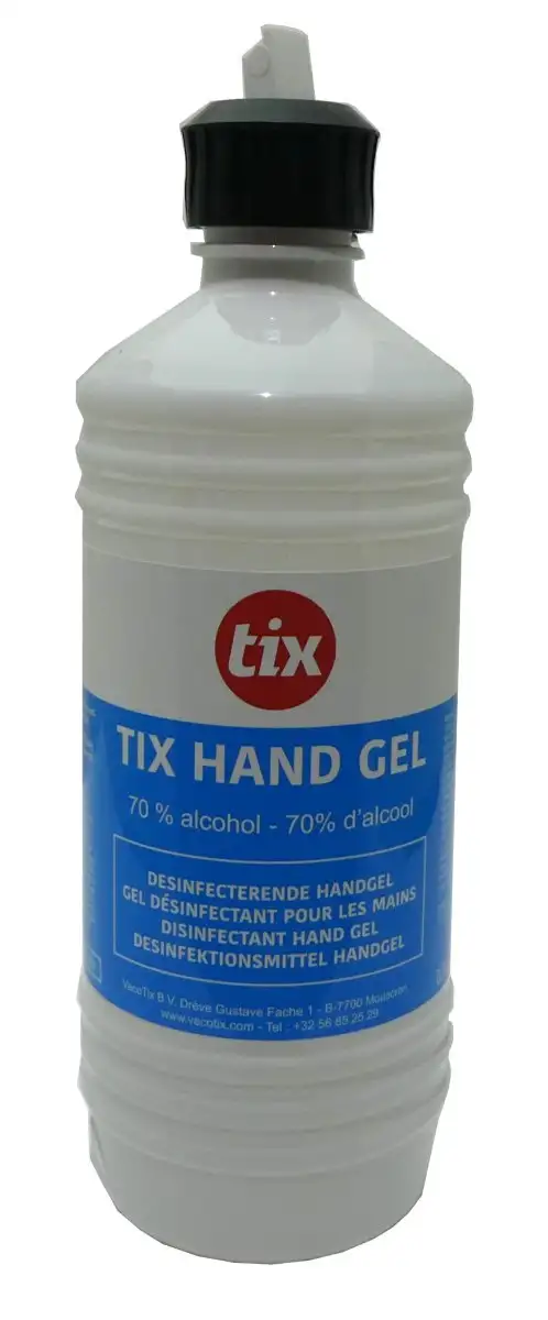 GEL DéSINFECTANT POUR LES MAINS TIX AVEC BEC VERSEUR 500ML