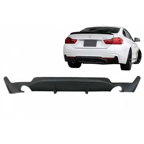 Diffuseur pare-chocs pour BMW 4er F32 F33 F36 13+ Coupé Cabrio M Performance Look