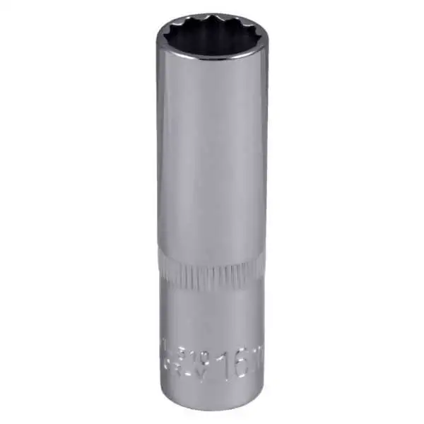 DOUILLE 1 2 12 PANS 75MM LONG 16MM CHROME