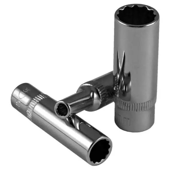 DOUILLE 1 4 12 PANS 50MM LONG 5MM CHROME
