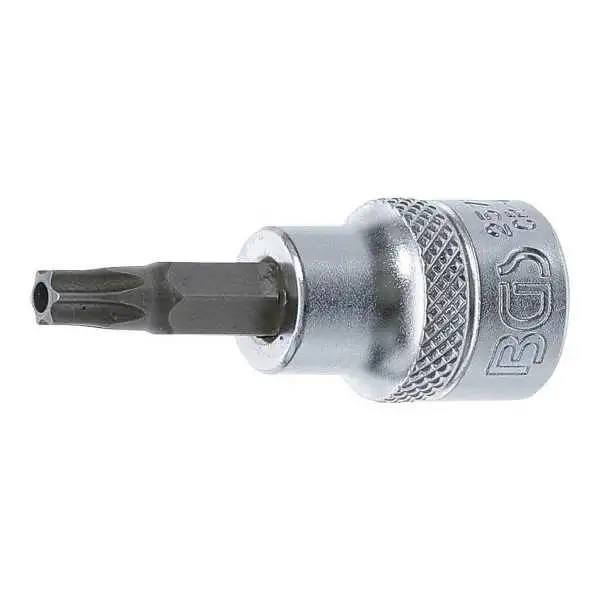 Douille à embouts 10 mm 3/8" profil T pour Torx avec perçage T30