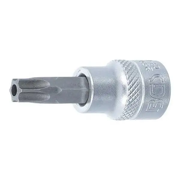 Douille à embouts 10 mm 3/8" profil T pour Torx avec perçage T45