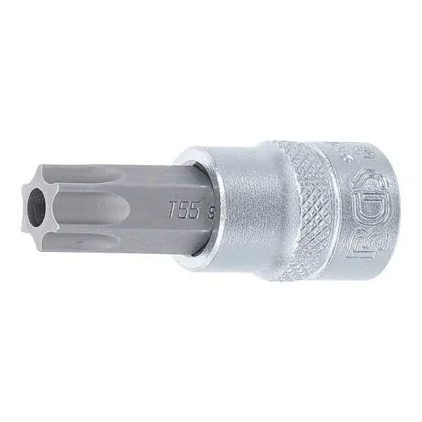 Douille à embouts 10 mm 3/8" profil T pour Torx avec perçage T55