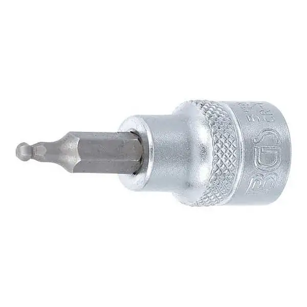 Douille à embouts 10 mm 3/8" six pans intérieurs avec tête sphérique 3 mm