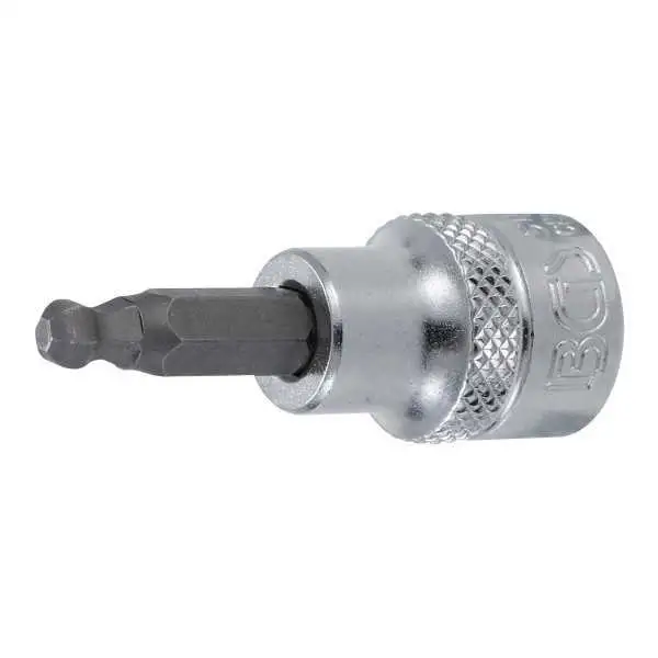 Douille à embouts 10 mm 3/8" six pans intérieurs avec tête sphérique 5 mm