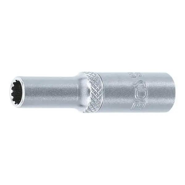 Douille pour clé Gear Lock longue 6 3 mm 1/4" 6 mm
