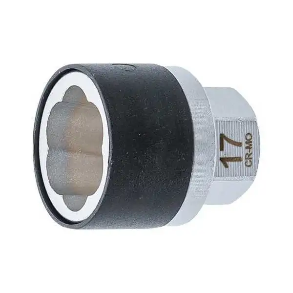 Douille spiralée/extracteur de vis Empreinte six pans mâle 17 mm 17 mm