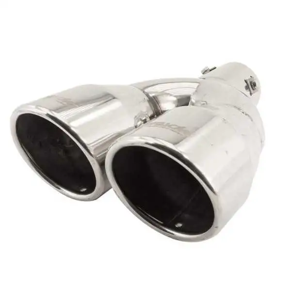 Embout déchappement Simoni Racing Double Rond Inox  Ø90xL242mm  Assemblage 62mm