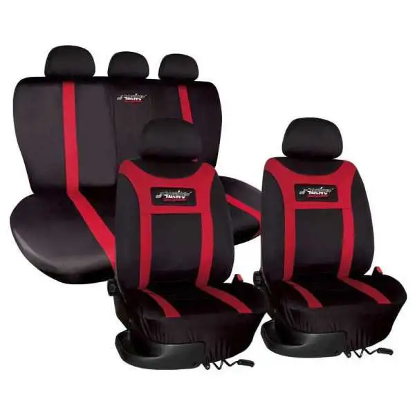 Ensemble de housses de selle Simoni Racing Type H  NoirRouge  12 pièces