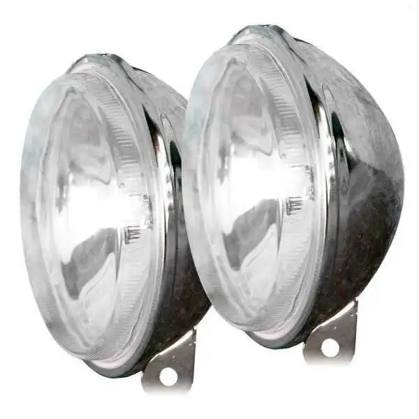 Ensemble de projecteurs Simoni Racing 115mm  H3  Chromé  Ensemble de 2 pièces