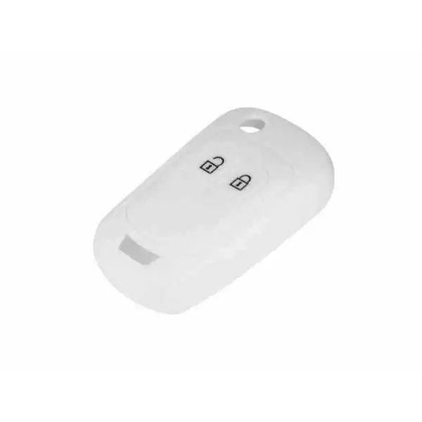 Étui à clés en silicone, Opel, blanc