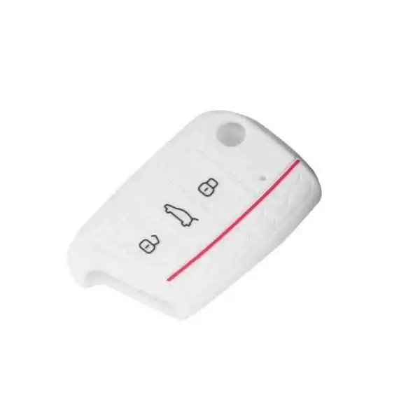 Étui à clés en silicone, VW - nouveau type, blanc