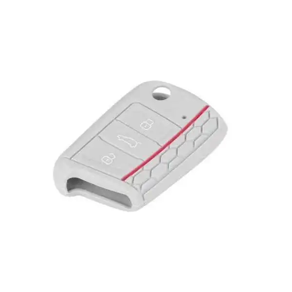 Étui à clés en silicone, VW - nouveau type, gris
