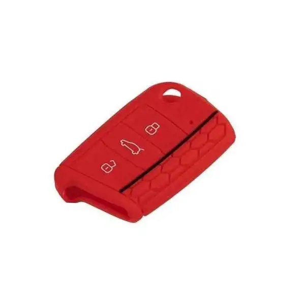 Étui à clés en silicone, VW - nouveau type, rouge