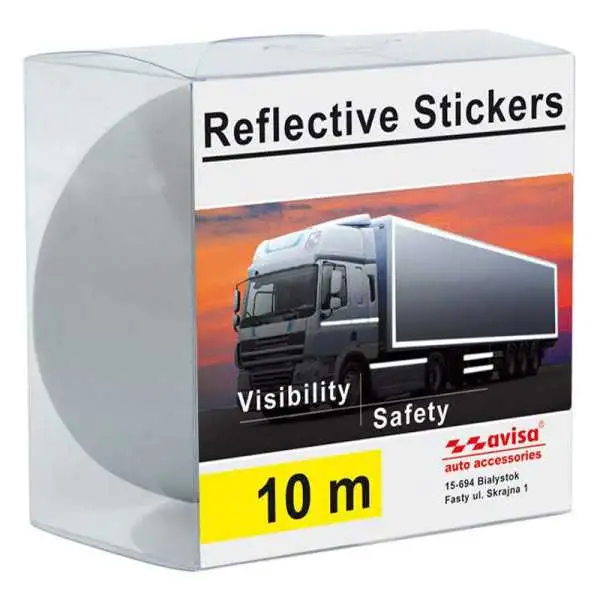 Feuille autocollante TIR Reflection 5cm x 10mtr Blanc