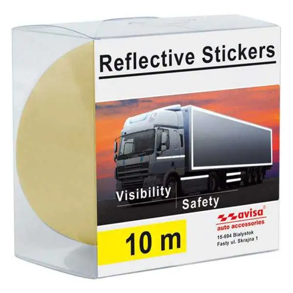 Feuille autocollante TIR Reflection 5cm x 10mtr Jaune