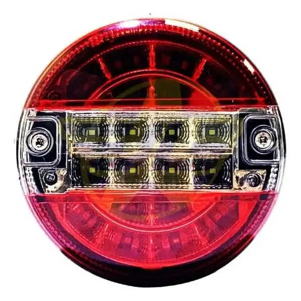 Feux arrière ronds de camion ou remorque 12V 24V à LED