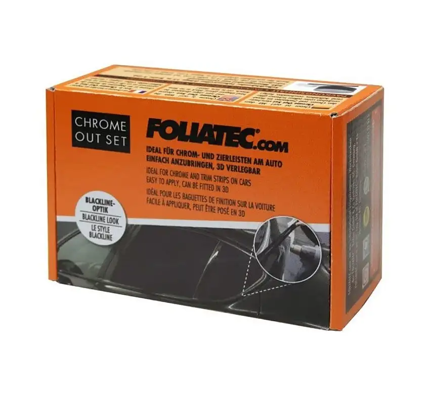 FOLIATEC FILM BANDE DE FINITION NOIR BRILLANT 15M X 5CM POUR UNE FINITION AUTOMOBILE éLéGANTE