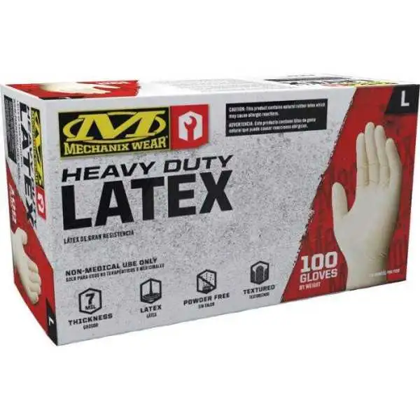 Gants en latex résistants Mechanix Wear 7mil  Taille L  100 pièces