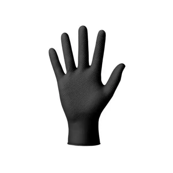 Gants nitriles premium GoGrip, noirs, t. M, 50 pcs.