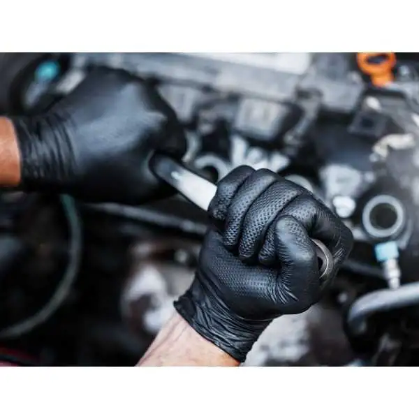 Gants nitriles premium GoGrip, noirs, t. XL, 50 pcs.