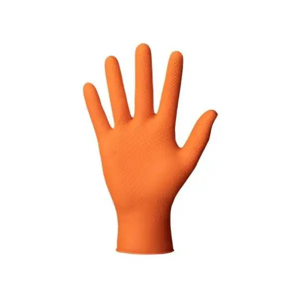 Gants nitriles premium GoGrip, orange, t. XXL, 50 pcs.