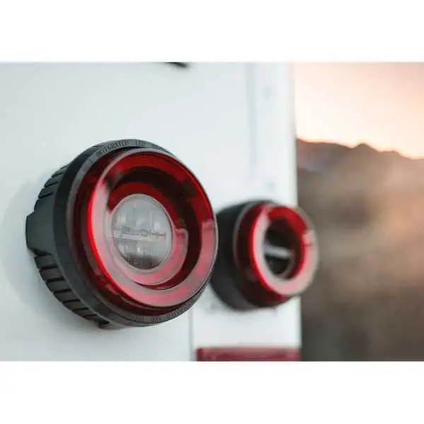 Glohh GL2 Feux Arrières LED sur mesure pour Landrover 90110 19831990  Defender LD 19902016  RougeFumée 6pièces