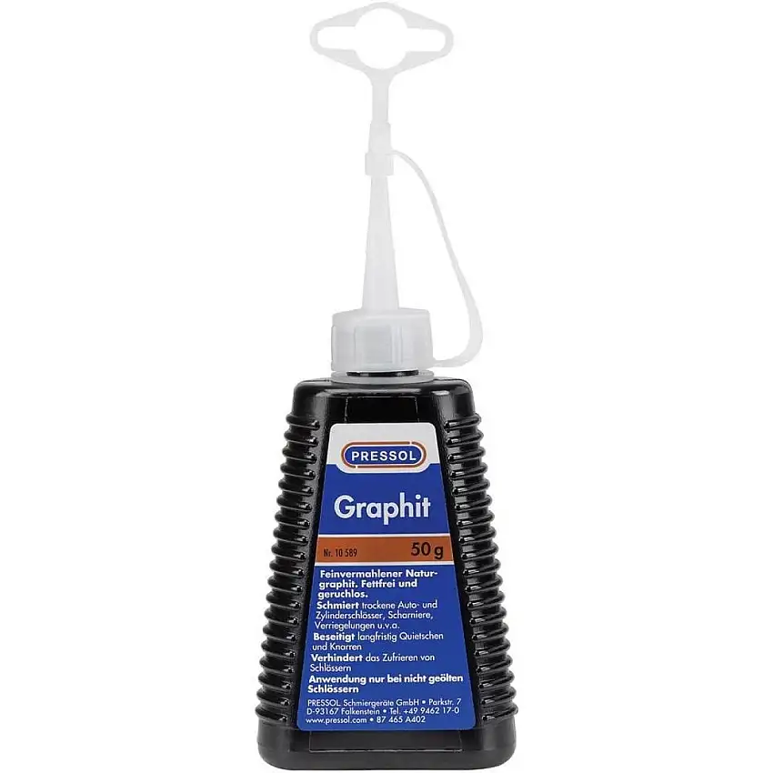 PRESSOL POUDRE DE GRAPHITE FINE 50G POUR SERRURES SOUPLES