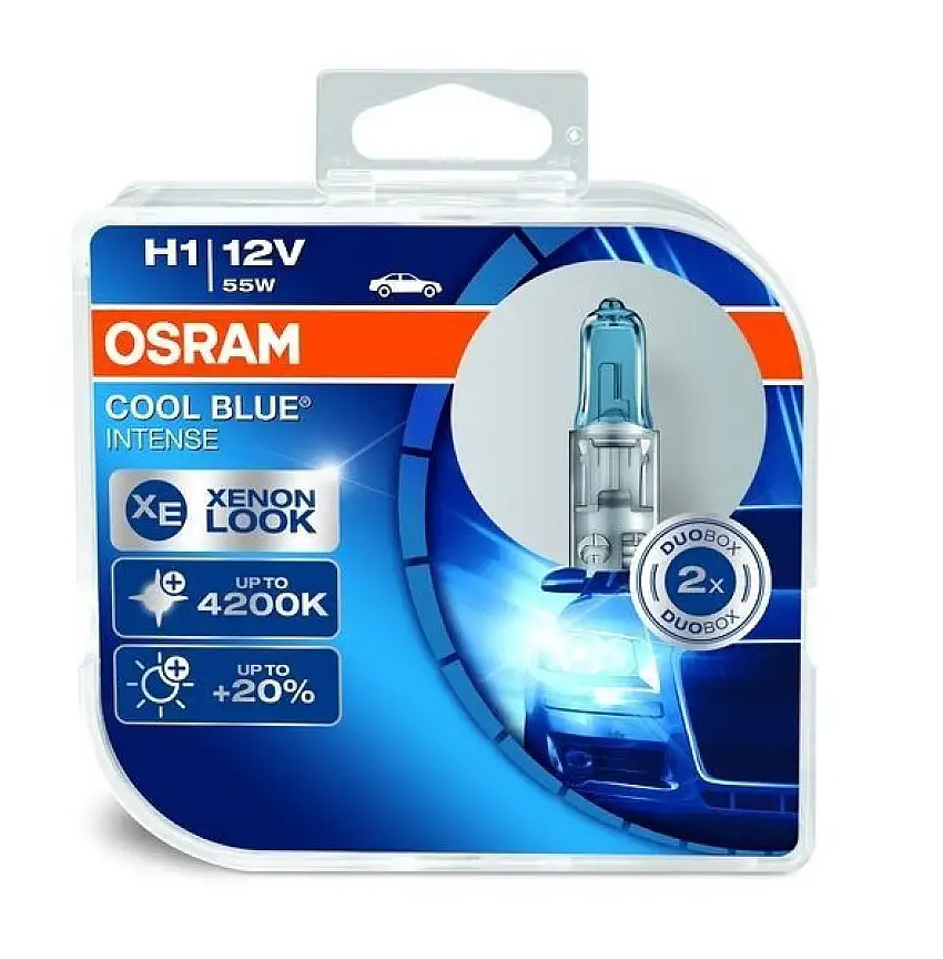 OSRAM H1 KIT D’AMPOULES AUTO COOL BLUE INTENSE 12V 55W