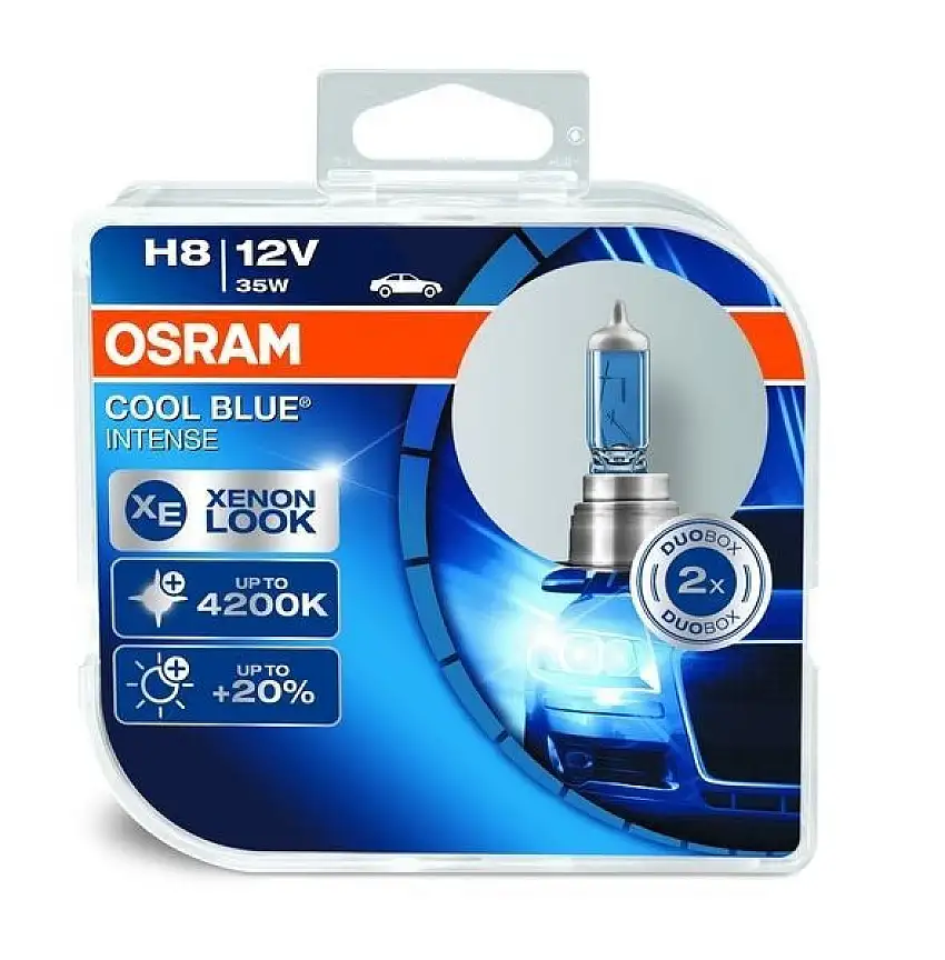 OSRAM H8 KIT D’AMPOULES AUTO COOL BLUE INTENSE 12V 35W AVEC EFFET XéNON