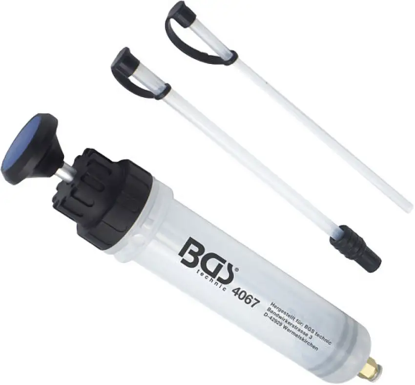 POMPE MANUELLE BGS TECHNIC 200ML POUR HUILE MOTEUR ET DE TRANSMISSION