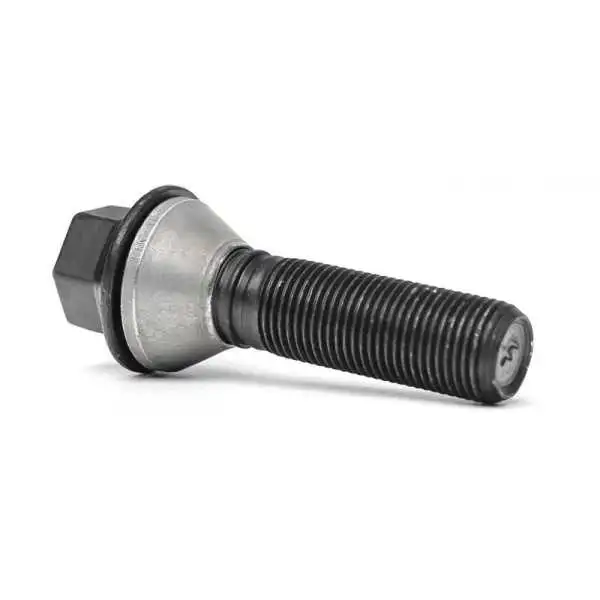 HR Boulon de roue conique avec bague mobile M14x1.25  Longueur 48mm  Noir ex BMW