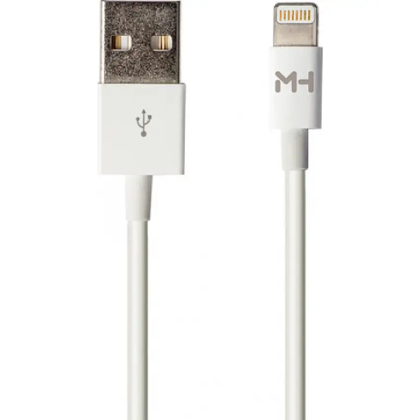 CâBLE DE CHARGE USB AZURI IPHONE VERS USB BLANC 100CM