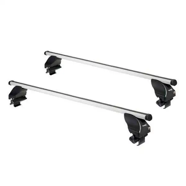 Jeu de barres de toit Twinny Load Aluminium A51 pour AudiBMWFiatFordSeatSkodaVWVolvo pour voitures avec barres de toit ou