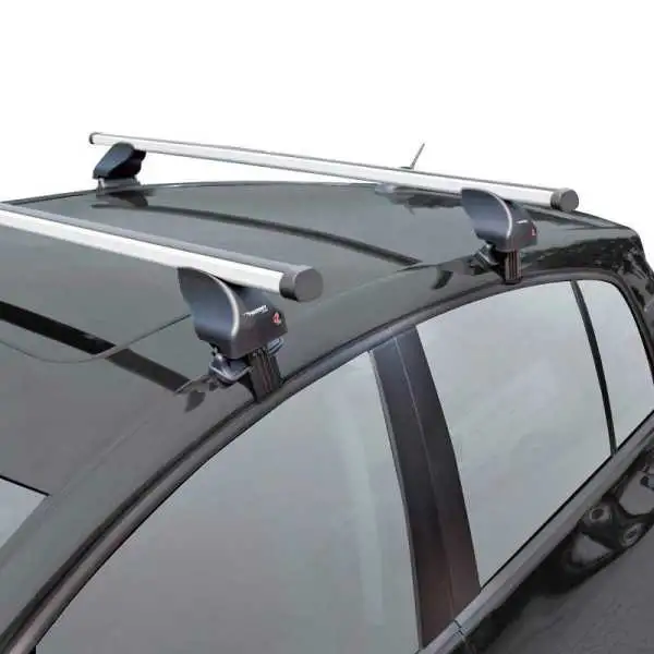 Jeu de barres de toit Twinny Load Aluminium A53 pour Audi Q2 2017  Fiat 500X 2015 sans gardecorps