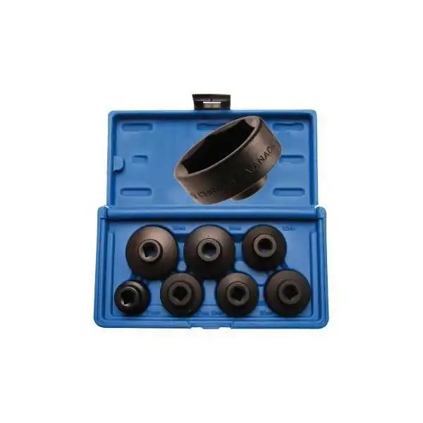 Jeu de clés à filtres cloches Ø 24 38 mm 7 pièces