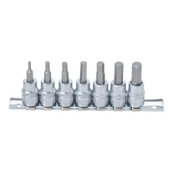 Jeu de douilles à embouts 10 mm 3/8" six pans intérieurs 3 10 mm 7 pièces