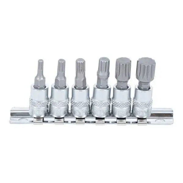 Jeu de douilles à embouts 6 3 mm 1/4" Denture multiple intérieure pour XZN M4 M12 6 pièces