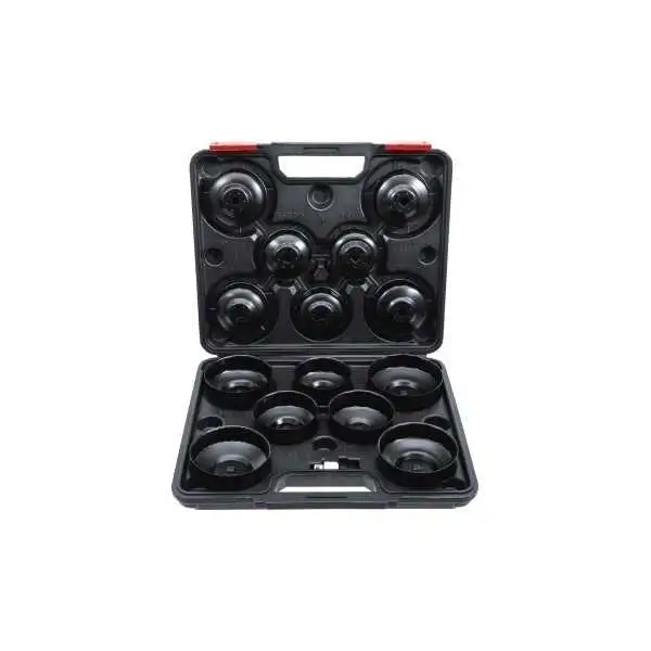 Jeu de douilles à filtres cloches à huile 10 mm 3/8" 15 pièces