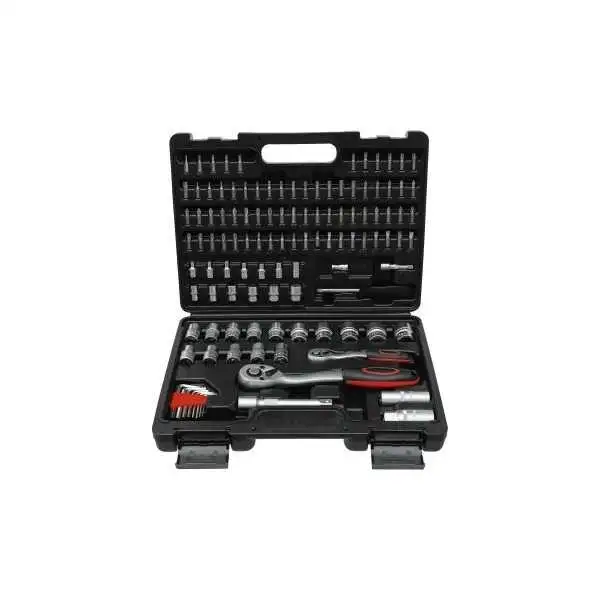 Jeu de douilles à six pans 6 3 mm 1/4" / 12 5 mm 1/2" 115 pièces