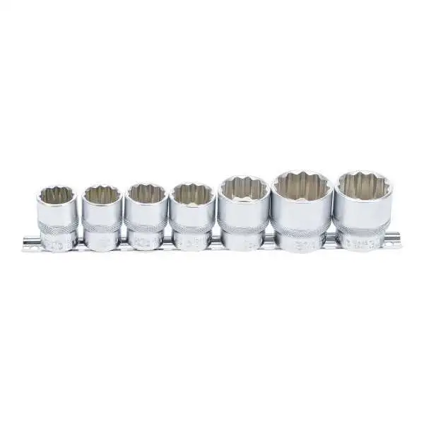 Jeu de Douilles douze pans 12 5 mm 1/2" 20 32 mm 7 pièces