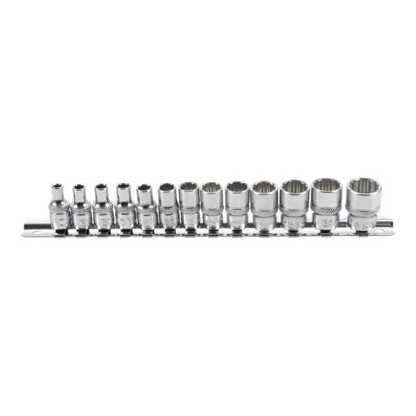 Jeu de Douilles douze pans 6 3 mm 1/4" 4 14 mm 13 pièces
