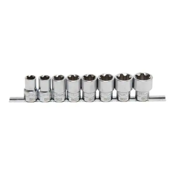 Jeu de douilles profil T Plus pour Torx Plus 12 5 mm 1/2" 18EP 32EP 8 pièces