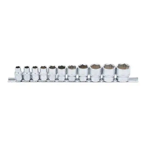 Jeu de Douilles six pans 10 mm 3/8" 5/16" 7/8" 11 pièces