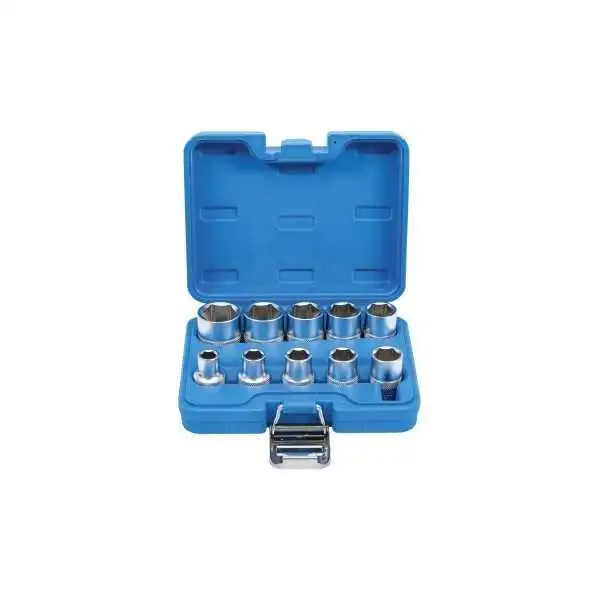 Jeu de Douilles six pans 12 5 mm 1/2" en pouces 10 pièces