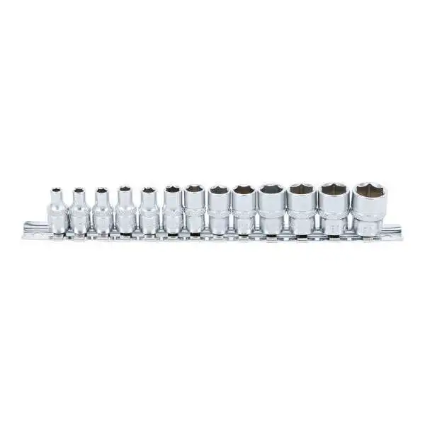 Jeu de Douilles six pans 6 3 mm 1/4" 4 14 mm 13 pièces