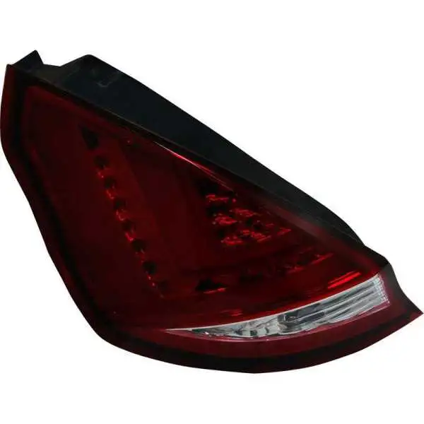 Jeu de feux arrière LED pour Ford Fiesta VII 35 portes 20082012  RougeClair