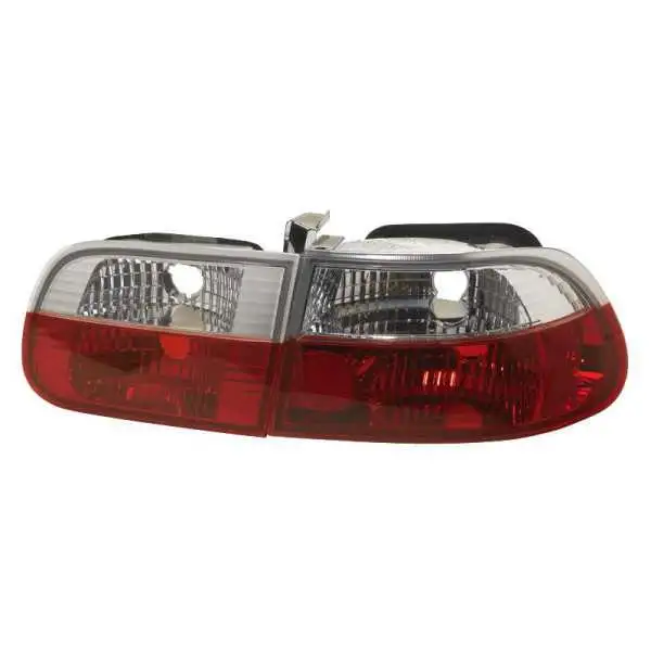 Jeu de feux arrière pour Honda Civic HB 3 portes 19921995  RougeCristal