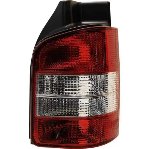 Jeu de feux arrière pour Volkswagen Transporter T5 20032015  RougeBlanc pour les modèles avec portes arrière
